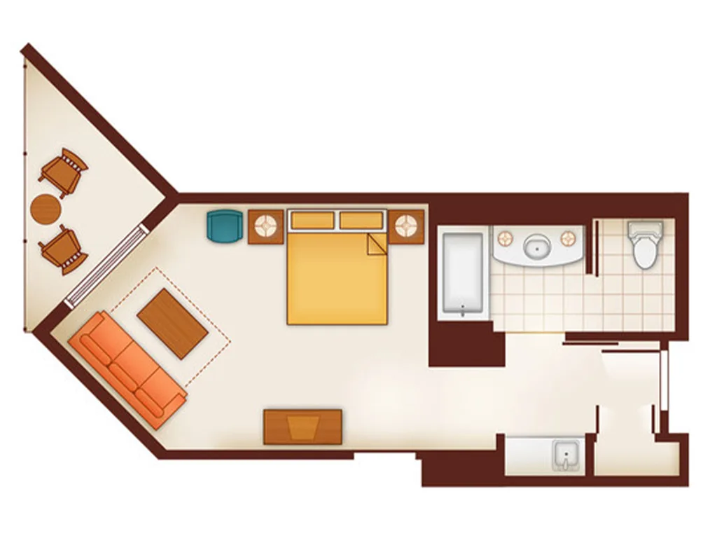 Deluxe Studio Floorplan DVC Resale