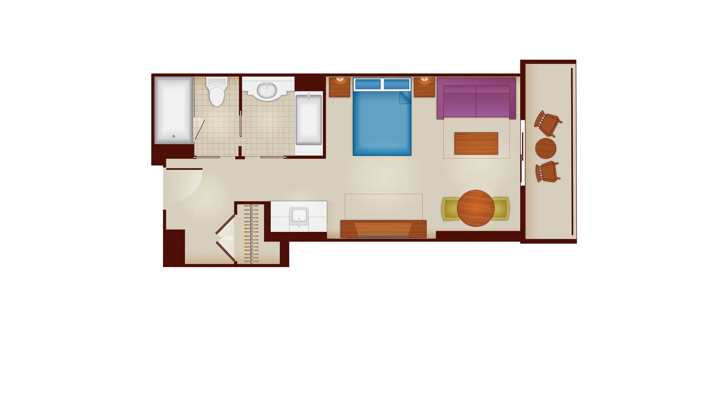 Deluxe Studio Floorplan DVC Resale