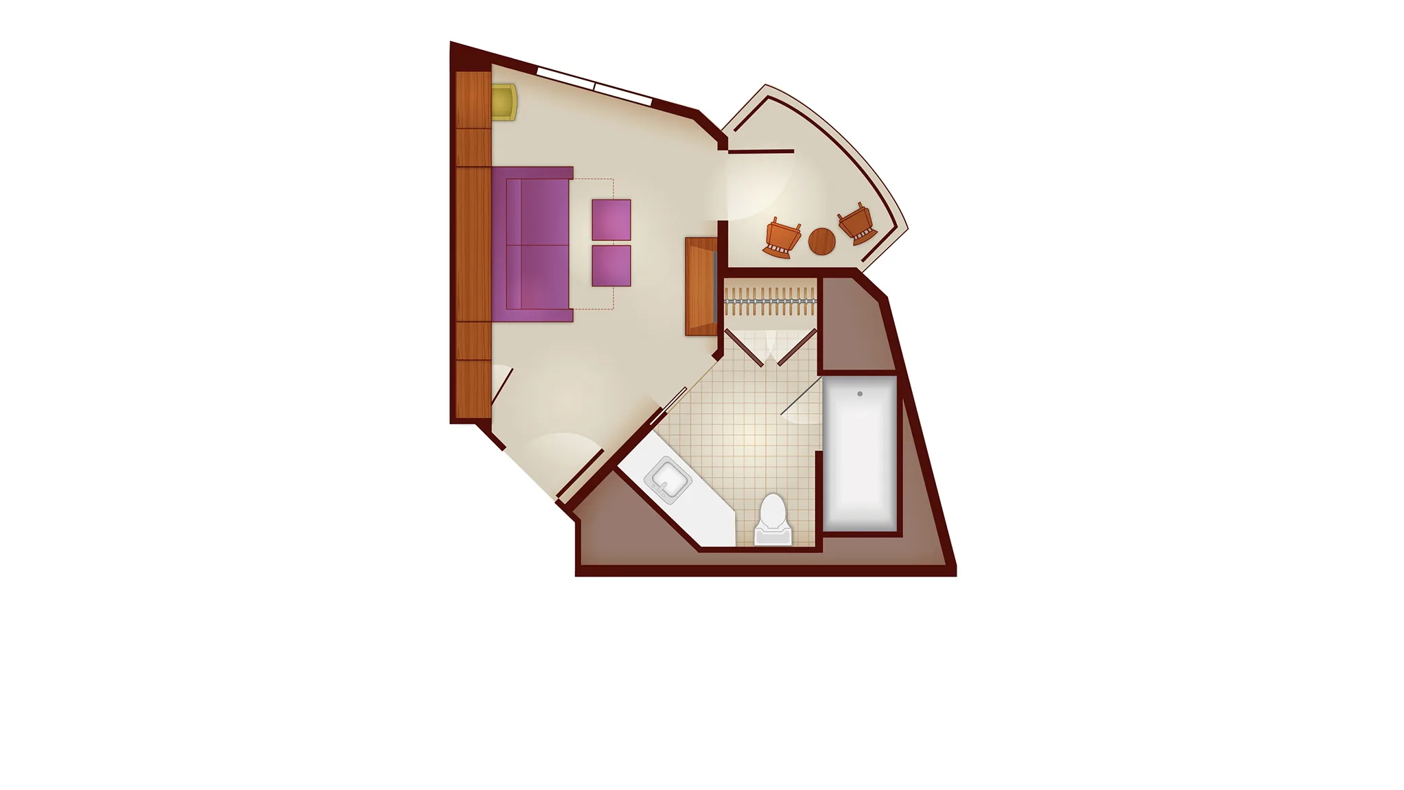Tower Studio Floorplan DVC Resale
