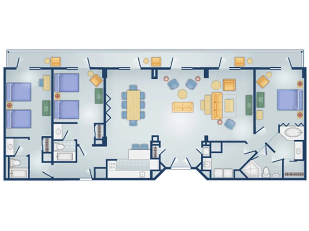 3-Bedroom Grand Villa Floorplan DVC Resale