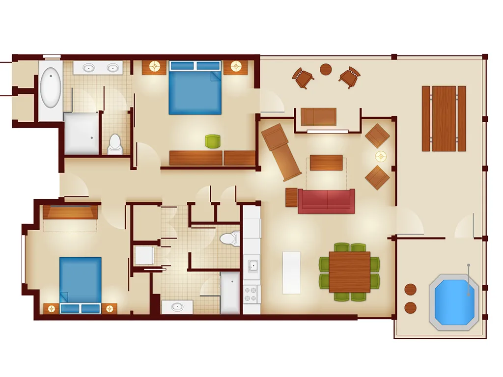 Cabin Floorplan DVC Resale