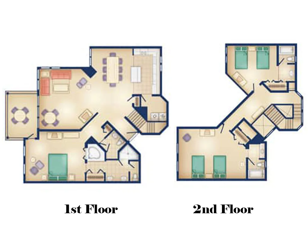 3-Bedroom Grand Villa Floorplan DVC Resale