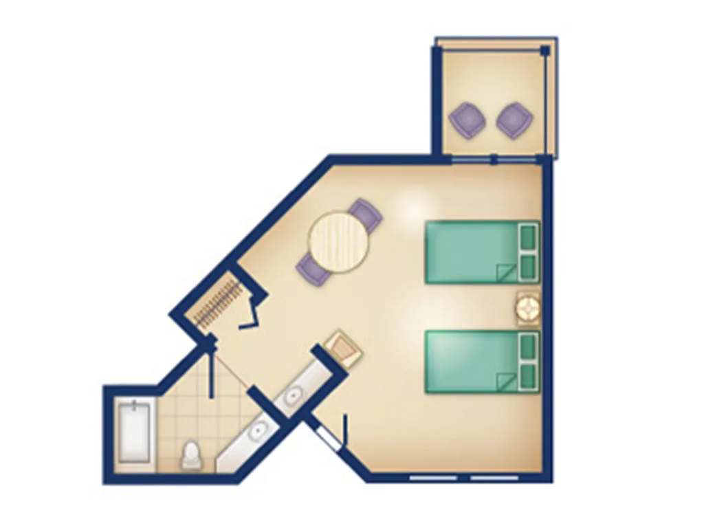 Deluxe Studio Floorplan DVC Resale