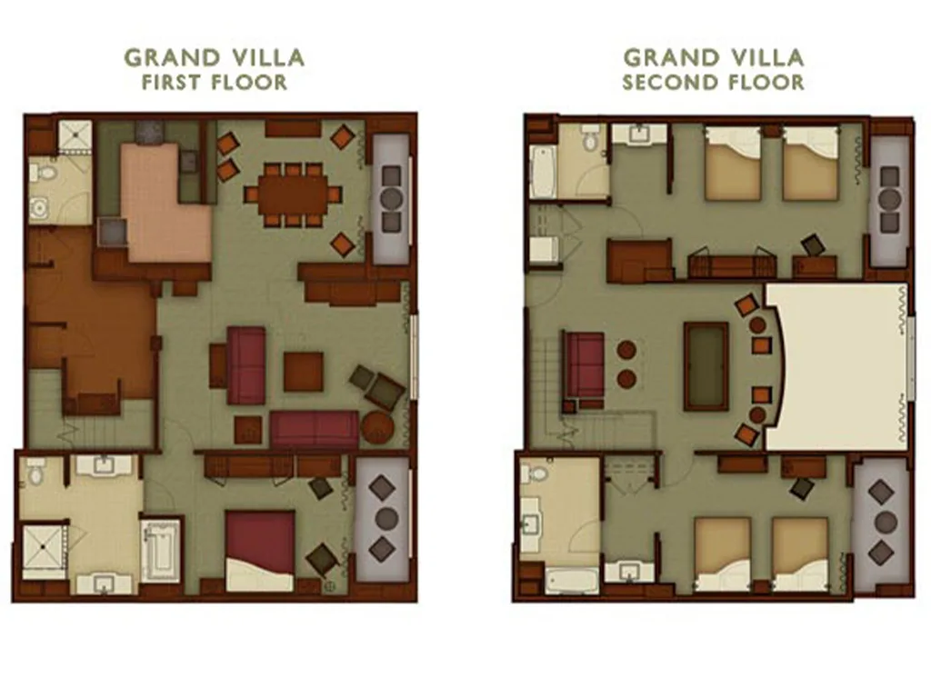 3-Bedroom Grand Villa Floorplan DVC Resale