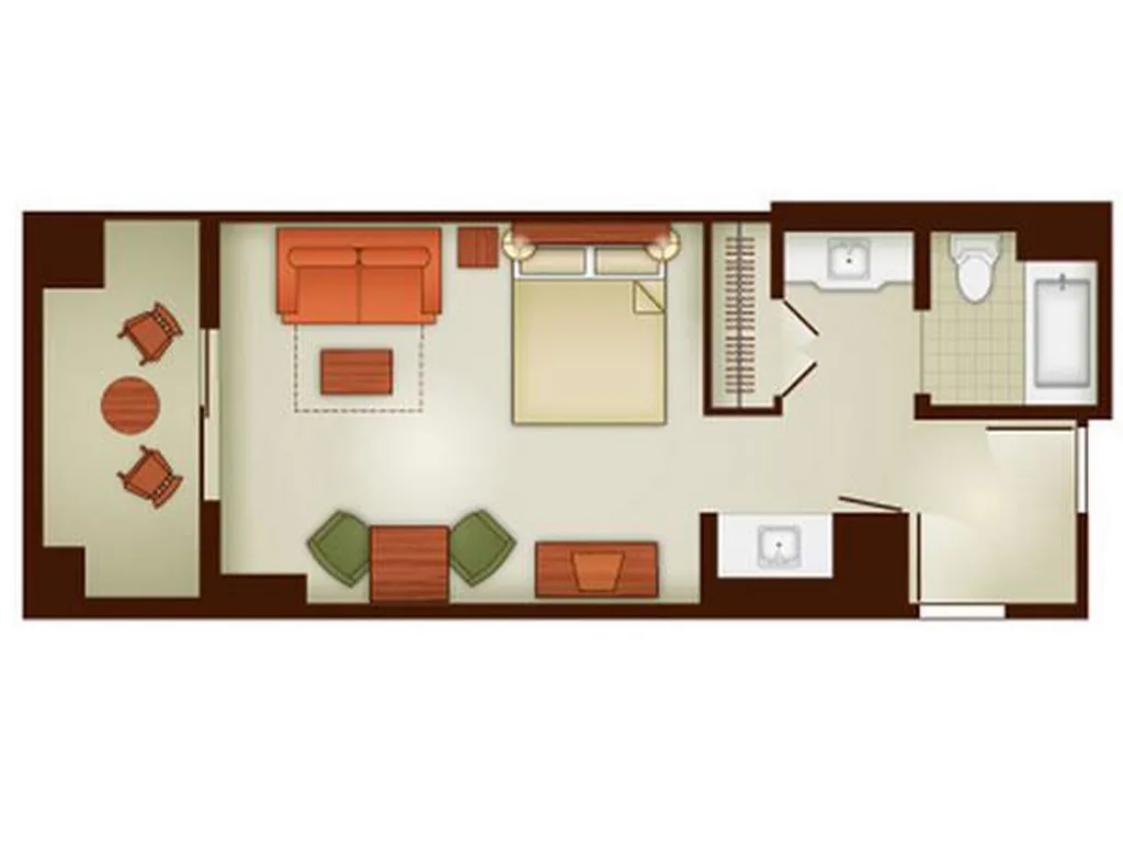 Deluxe Studio Floorplan DVC Resale