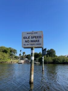 No Wake Sign